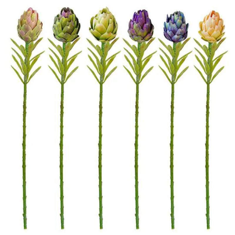 Künstliche Protea Cynaroides in Weiß und Grün als realistisches Blumengesteck für deine Dekoration im Innen- und Außenbereich - Bild 5