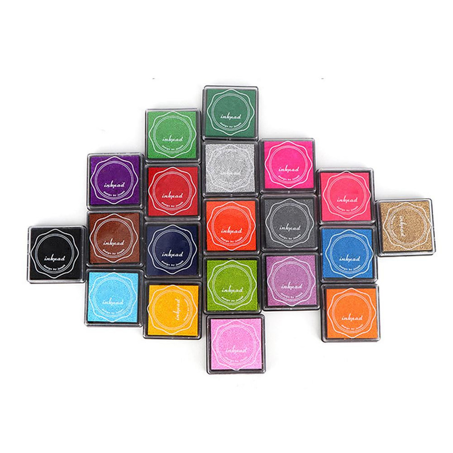 Buntes Stempelkissen Set mit 20 Farben für Gummistempel und Scrapbook-Dekoration von shoemst - Bild 2