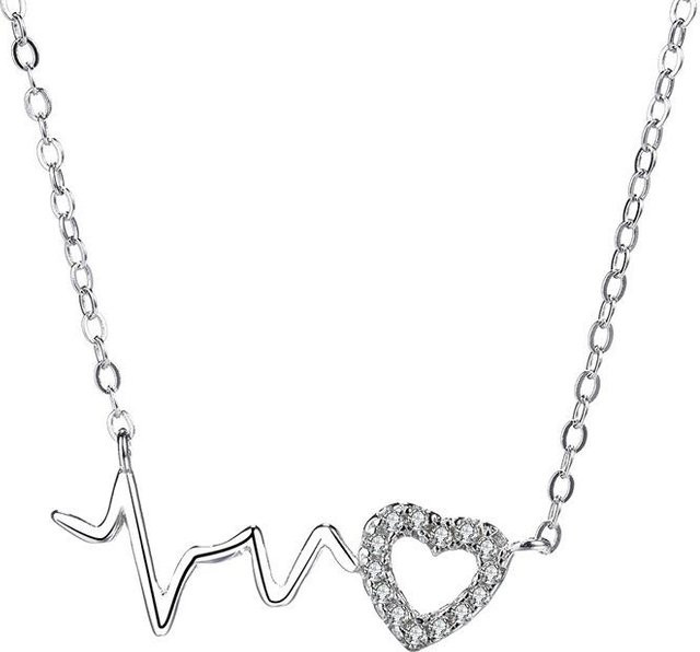 Lucky Star Jewelry Halskette, 925 Silber, Zirkonia, Damen - Bild 1