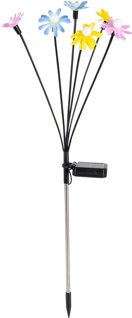 Solar-Gartenstecker kunterbunte Blumenwelt von viva domo in Multicolor und Schwarz - Bild 1
