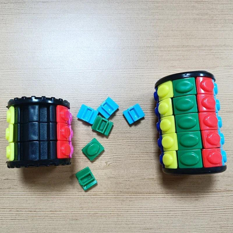 XDR IQ Puzzle Spielzeug 3D 7 Ebenen Drehen Schieben Zylinder ab 3 Jahren - Bild 2