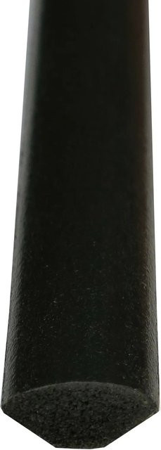 Döllken Profiles Viertelstab aus Kunststoff in Schwarz, Durchmesser: 12 mm, Länge: 2000 mm - Bild 1