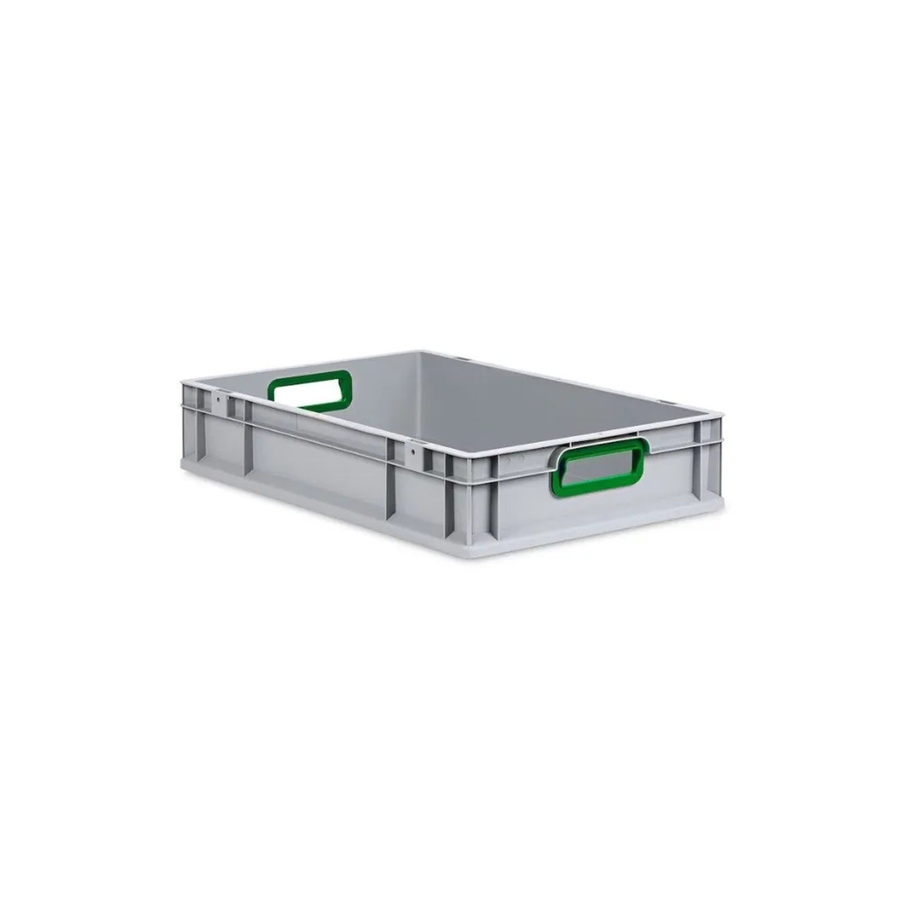 PROREGAL Eurobox Nextgen Color Transportbox mit Griffen, Grün, H x B x T: 12 x 40 x 60 cm, 23 Liter - Bild 2