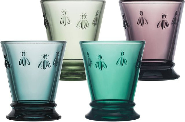 La Rochère Wassergläser Biene Abeille 4er Set bunt 260 ml pro Glas - Bild 2