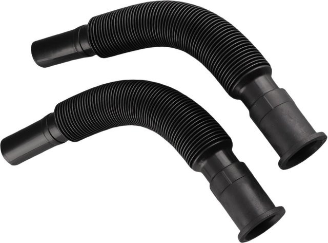 mfySpace 2er-Set Flexibles PVC Beckenablaufrohr für Waschbecken und Spülbecken in Schwarz - Bild 1