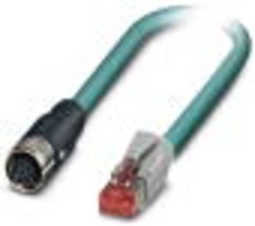 Phoenix Contact 1407445 Sensor-Aktor-Anschlussleitung Cat5e Ethernet LAN in Blau und Grün mit 8 Polen und 5,00 m Länge - Bild 1