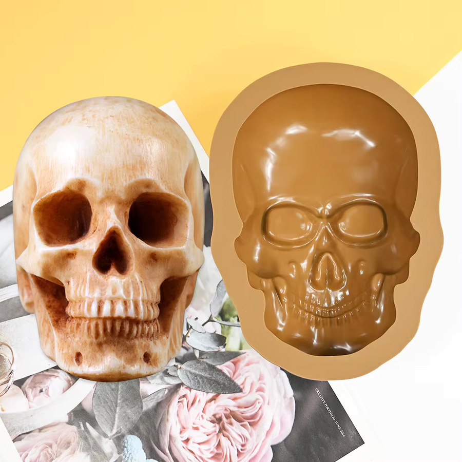 Meibum Halloween Silikon Backform mit Schädel-Design für Schokolade und Desserts - Bild 3