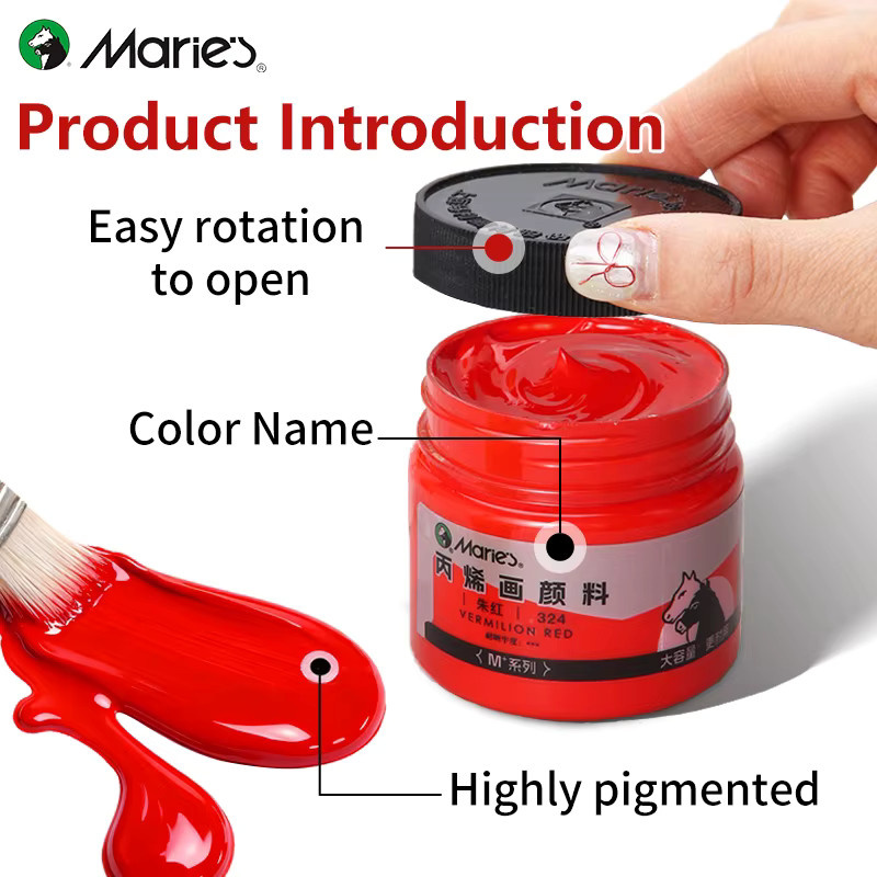 Marie's 5-teiliges Acrylfarben-Set in Multicolour, professionelles Resin-Malset mit 100 ml pro Farbe - Bild 2