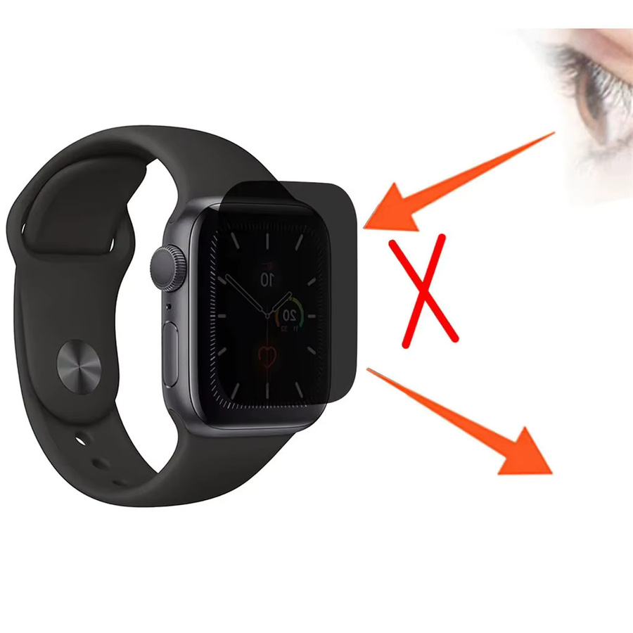 Apple Sichtschutz-Hydrogelfolie, 2 Stück, für Apple Watch - Bild 3