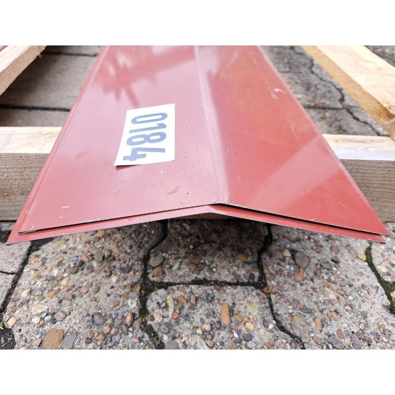 Firstblech aus Aluminium von Friedrich von Lien AG in Rotbraun (RAL 8012), Länge: 2,20 m - Bild 1