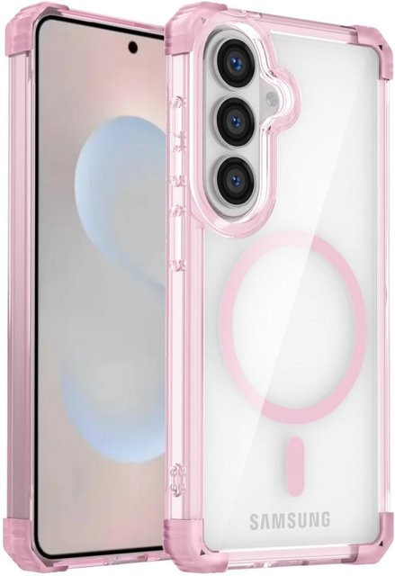 Stoßfeste Armor Schutzhülle für Samsung Galaxy S26 S25 S24 S23 S22 S21 Ultra Plus S23FE S24FE mit MagSafe Ladeunterstützung in Transparent - Bild 1