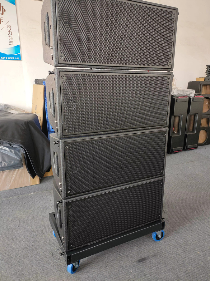 Pro Audio HDL 20-A Aktives Doppel-10-Zoll-Line-Array-Lautsprecher Set, 2 Stück, 1600W Zweiwege PA-Soundsystem, Schwarz - Bild 1