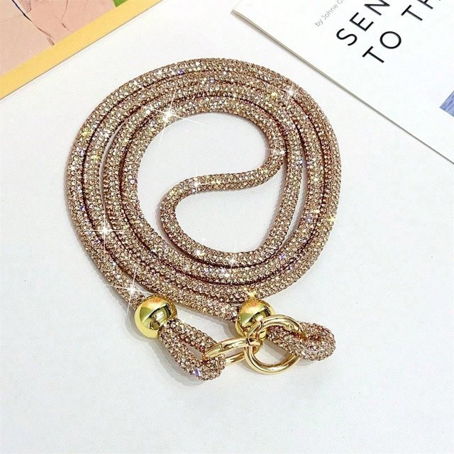 XYNN Handy-Hängekette, Perlen, Strass, Champagne, Unisex - Bild 1