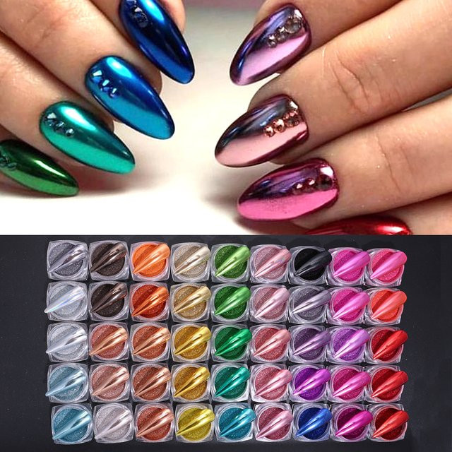Sweet Trend Chrom Nagelpulver, Metallic, Unisex - Bild 1