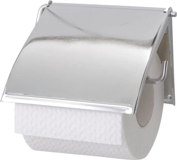 Wenko Toilettenpapierrollenhalter Cover in Silber - Bild 1