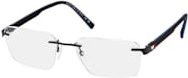 Tommy Hilfiger TH 2323 Korrektionsbrille, randlos, quadratisch, schwarz, Herren - Bild 1