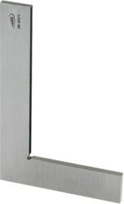 Helios-Preisser Flachwinkel rostfrei DIN 875/1 aus Edelstahl, Farbe: Silber, B: 100 cm, H: 66 cm - Bild 1
