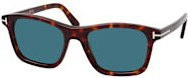 Tom Ford FT 1179 Sonnenbrille, Quadratisch, Herren, Vollrand, Kunststoff, Blau, Braun - Bild 1