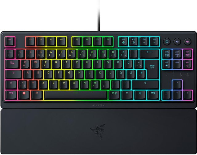 Razer Ornata V3 Tenkeyless Gaming-Tastatur mit Membran-Technologie, Schwarz, QWERTZ DE - Bild 1