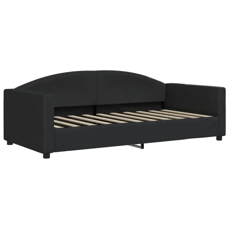 vidaXL Tagesbett in Schwarz mit Polsterung und Armlehnen, B/T/H: 190 x 90 x 75 cm - Bild 2
