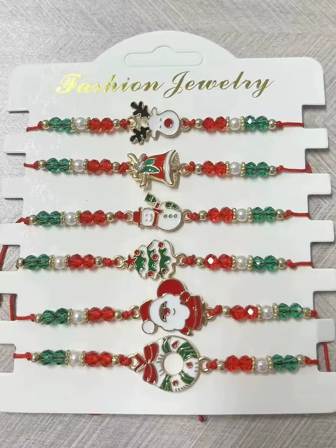 Armbänder Schneeflocke, Santa Claus, Weihnachtsbaum, Unisex, Bunt - Bild 2