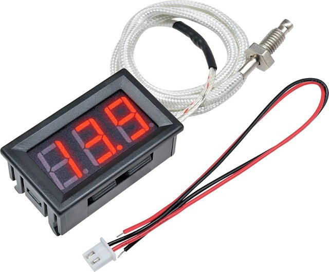 Gaqqee XH-B310 LED-Digitalthermometer mit 12 V K-Typ M6 Gewinde Thermoelement für Messbereiche von -30 bis 800 °C - Bild 1