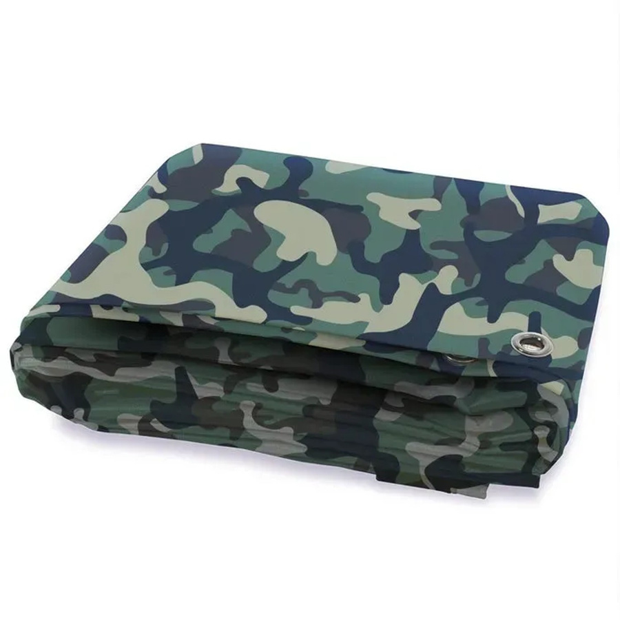KARAT Abdeckplane Camouflage wasserdicht mit Ösen, B x T: 3 x 5 m, 100 g/m² - Bild 2