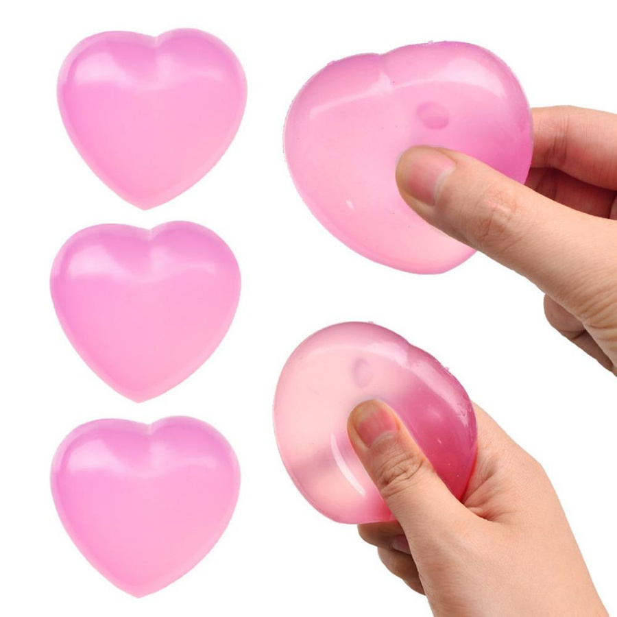 Yiran bag Farbwechselndes Herz-Quetschspielzeug Anti-Stress Entlüftungsball - Bild 2