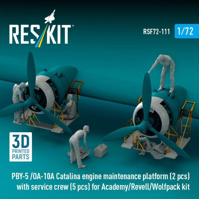 Academy PBY-5 / OA-10A Catalina Engine Maintenance Platform, 7-teiliges Set - Bild 1