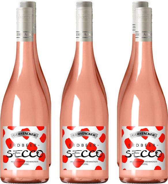 Gerstacker Fruchtsecco Erdbeer 6 x 0,75 l - Bild 1