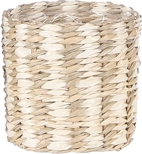 Pflanzkorb Alexis aus Seegras in Beige, Durchmesser: 9 cm, Höhe: 10 cm - Bild 1