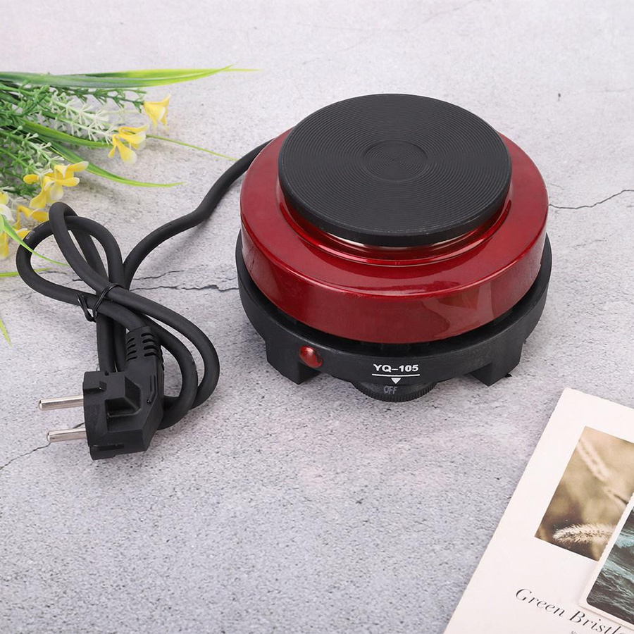 TOMTOP JMS Tragbarer Mini-Elektroherd mit 500W Heizleistung in Rot - Bild 5