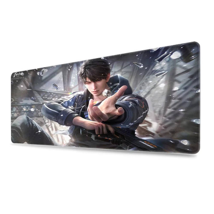 Mauspad Love and Deepspace Caleb Anime Gaming Mousepad für PC und Laptop in Braun und Multicolour - Bild 6