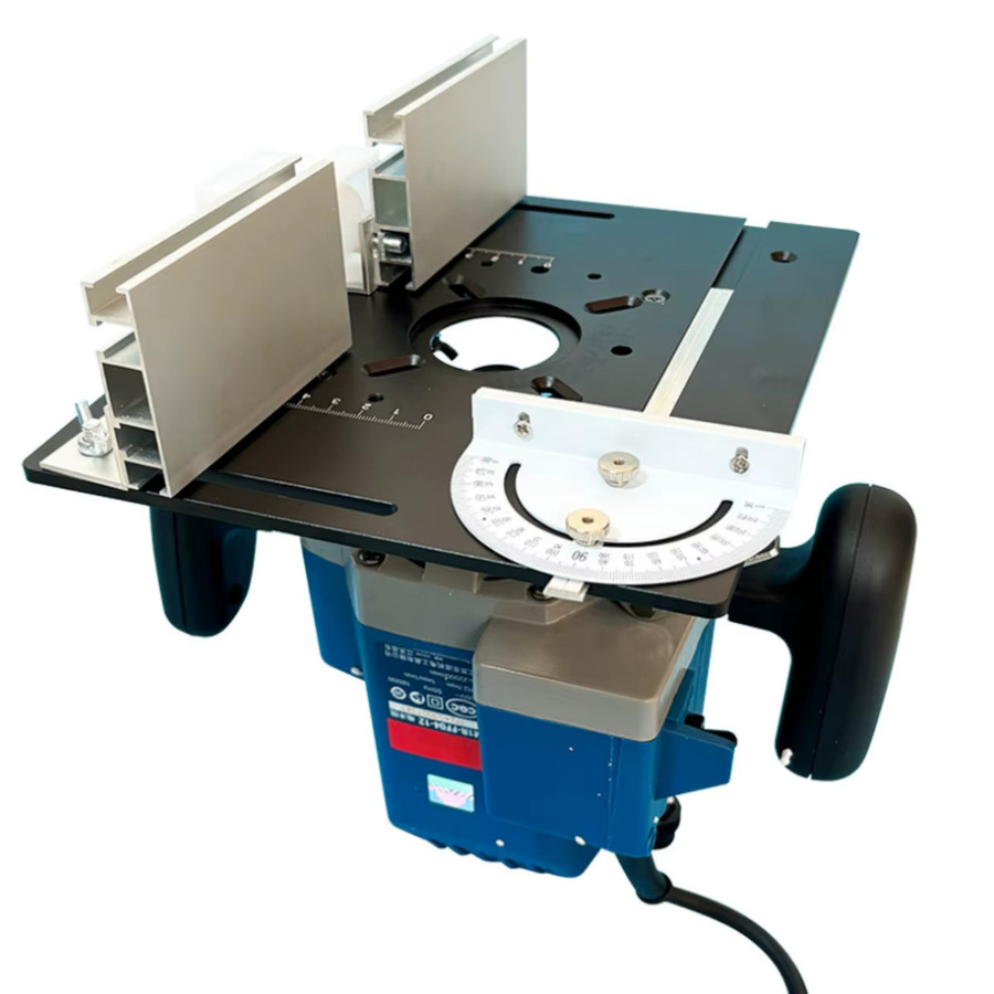 FNICEL 3er-Set Router Tisch Einsatzplatte aus Aluminiumlegierung für Holzfräsen und Gravurarbeiten - Bild 1