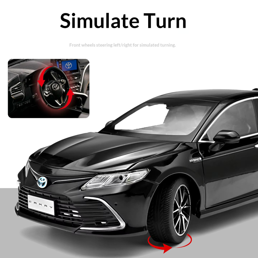 Maisto Toyota Camry, Automodell, 1:18, Metall, Gummi, Schwarz - Bild 4