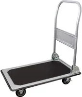 Pro-Bau-Tec Transportwagen aus Kunststoff in Schwarz Grau Silber B/H/L: 47 x 82 x 74 cm - Bild 1