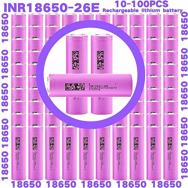 NDNNAS 18650 Lithium-Ionen Akku 3,7 V mit 2600 mAh und 13A Entladestrom - Bild 1