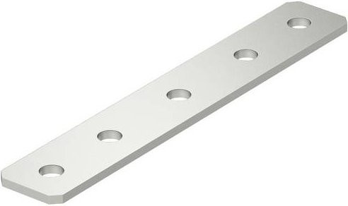 OBO Bettermann Flachverbinder aus Stahl in Silber, 10 Stück - Bild 1