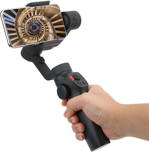 FUNSNAP Capture2S Smart 3-Achsen Handheld Stabilisator Gimbal für Sportkameras in Grau Schwarz - Bild 1