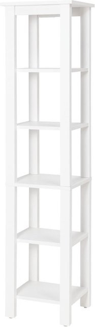 LIVARNO HOME Regal Stockholm mit 5 offenen Fächern in Weiß, Landhaus-Design, B: 35,0 cm, T: 40,0 cm, H: 170,0 cm - Bild 1