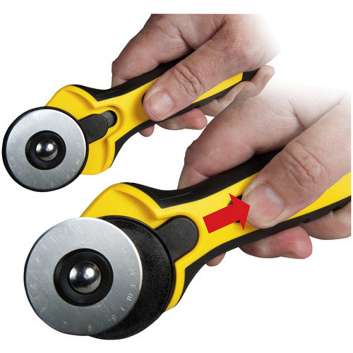 Stanley Rundschneider STHT0-10194 für Stoffe, Textilien, Leder und Folien, Gelb, 45 mm - Bild 4