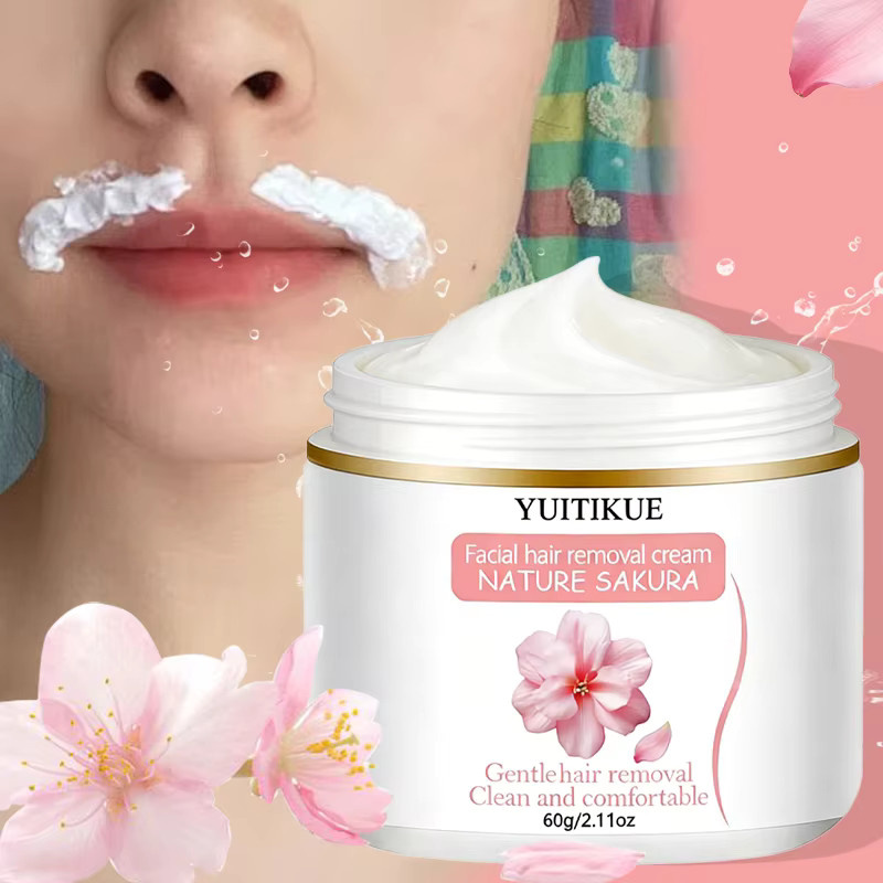 Yuitikue Sakura Gesichtshaarentfernungscreme, 60g, Herren - Bild 2