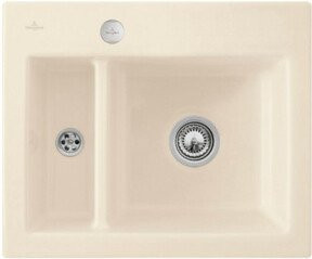 Villeroy & Boch Spüle Subway 60 mit Ablaufgarnitur und Exzenter in Beige CeramicPlus - Bild 1