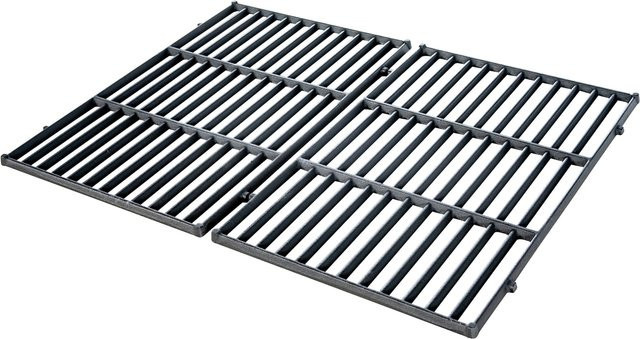 CLP Grillrost Set aus Gusseisen in Schwarz für Gas-, Kohle- und Elektrogrillgeräte - Bild 1