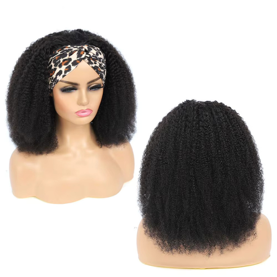 YARRA Stirnband-Perücke, Afro Kinky Curly, 100% Echthaar, Damen - Bild 3