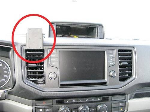 Brodit ProClip Handy-Kfz-Halterung für VW Crafter (Bj. 17-21) und MAN TGE (Bj. 19-21 zur Befestigung am Lüftungsgitter - Bild 1