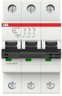 ABB S203MT-B8 Sicherungsautomat 8A 400V MCB in Weiß - Bild 1