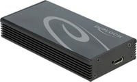 DeLOCK Externes Gehäuse für M.2 NVMe PCIe SSD mit USB 3.2 Gen 2x2 SuperSpeed 20 Gbit/s und USB Type-C, Schwarz (42000) - Bild 1