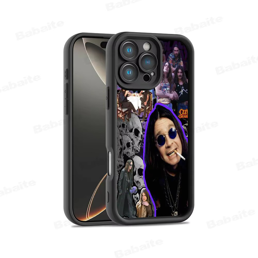 Potdemiel Handyhülle Rock Ozzy Osbourne für iPhone 11 bis 17 Pro Max, Silikon-Rückseite, Multicolour - Bild 5