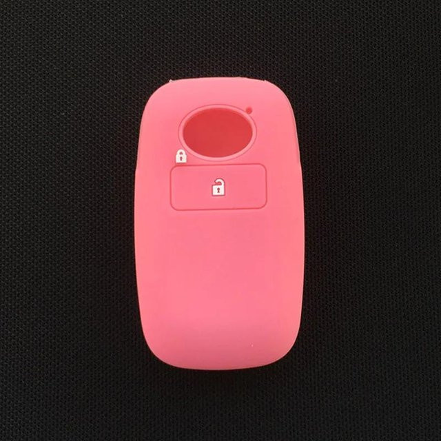 Silikon Schlüsselhülle für Toyota RAIZE und Daihatsu Rocky, 2-Knopf Etui in Rosa - Bild 1